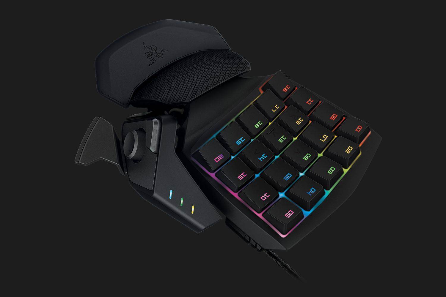 Clavier orbweaver vu dessus