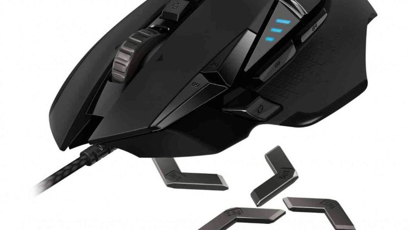 Logitech G502 avec poids