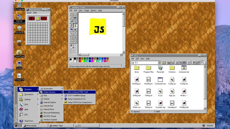 Windows 95 est de retour dans une VM